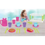 Set de servit ceaiul pilsan hamarat two-tier tea pink hubpl-03-336-pk