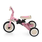 Tricicleta, Petite&Mars, Turbo, 5 in 1, Multifunctionala, Vehicul de impins, Bicicleta cu/fara pedale, Cu maner de ghidaj, Detasabil, Roti din cauciuc, Pana la 25 kg, 1.5-5 ani, Roz BYN613670