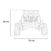 Atv electric cu telecomanda buggy defend 4 x 4 jh-105, roti eva, scaun tapitat, 106x75x59 cm, putere 140w - negru edeedipa.jh-105.cz