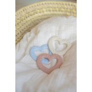 Bibs - jucarie de dentitie in forma de inima, ivory bbb3100216