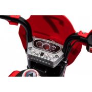 Motocicleta electrica cross bdm0912, roti si scaun din plastic + 2 roti ajutatoare, 105x50x72 cm, putere 6v - rosu edeedipa.bdm0912.cr