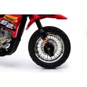 Motocicleta electrica cross bdm0912, roti si scaun din plastic + 2 roti ajutatoare, 105x50x72 cm, putere 6v - rosu edeedipa.bdm0912.cr