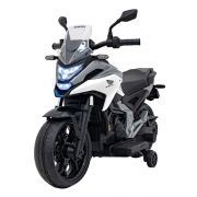 Motocicleta electrica honda nc750x, roti si scaun din plastic, 103x41x74 cm, putere 70w - alb edeedipa.tr2306.bia