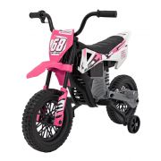 Motocicleta electrica pantone 361c, roti eva + 2 roti ajutatoare, scaun tapitat, 108x59x72 cm, putere 60w - roz edeedipa.jt5006.roz