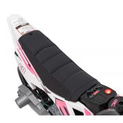 Motocicleta electrica pantone 361c, roti eva + 2 roti ajutatoare, scaun tapitat, 108x59x72 cm, putere 60w - roz edeedipa.jt5006.roz