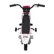 Motocicleta electrica pantone 361c, roti eva + 2 roti ajutatoare, scaun tapitat, 108x59x72 cm, putere 60w - roz edeedipa.jt5006.roz