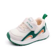 Adidasi albi cu verde - valuri mdmy2306-2-c