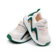 Adidasi albi cu verde - valuri mdmy2306-2-c