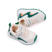 Adidasi albi cu verde - valuri mdmy2306-2-c