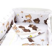 Lenjerie MyKids Teddy Play Maro 4 Piese M1 140x70 00009272