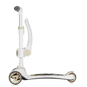 Trotineta, Lionelo, Franky, Multifunctionala, Pliabila, Pana la 50 kg, Bicicleta cu 3 roti si trotineta de echilibru, Ghidon reglabil, Sezut detasabil, Roti cu LED, Conform cu EN71, EN62115, 12 luni+, Bej BYNLO-FRANKY_BEIGE