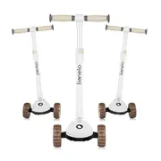 Trotineta, Lionelo, Franky, Multifunctionala, Pliabila, Pana la 50 kg, Bicicleta cu 3 roti si trotineta de echilibru, Ghidon reglabil, Sezut detasabil, Roti cu LED, Conform cu EN71, EN62115, 12 luni+, Bej BYNLO-FRANKY_BEIGE