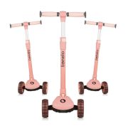 Trotineta, Lionelo, Franky, Multifunctionala, Pliabila, Pana la 50 kg, Bicicleta cu 3 roti si trotineta de echilibru, Ghidon reglabil, Sezut detasabil, Roti cu LED, Conform cu EN71, EN62115, 12 luni+, Roz BYNLO-FRANKY_PINK_ROSE
