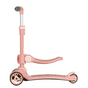 Trotineta, Lionelo, Franky, Multifunctionala, Pliabila, Pana la 50 kg, Bicicleta cu 3 roti si trotineta de echilibru, Ghidon reglabil, Sezut detasabil, Roti cu LED, Conform cu EN71, EN62115, 12 luni+, Roz BYNLO-FRANKY_PINK_ROSE