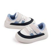 Adidasi albi cu insertii bleu si bleumarine chmy22-7-2-c
