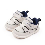 Adidasi albi cu insertii bleumarine pentru copii chmy2313-1-c