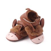 Pantofi maro cu design de animalut pentru fetite csbh2231-va3
