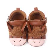Pantofi maro cu design de animalut pentru fetite csbh2231-va3
