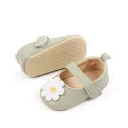 Pantofi verzi cu floare pentru bebelusi chbz2249-2-va3