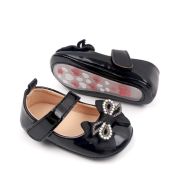 Pantofiori cu fundita cu strasuri, negri, din lac csbb3029-1-va1