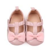 Pantofiori roz pudra din lac cu fundita - lola csbbw3094-3-va1