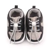 Pantofiori sport pentru bebelusi, gri cu negru chd2660-1-va3