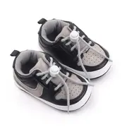 Pantofiori sport pentru bebelusi, gri cu negru chd2660-1-va3