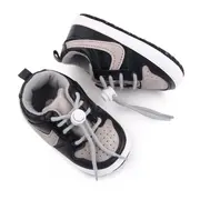 Pantofiori sport pentru bebelusi, gri cu negru chd2660-1-va3