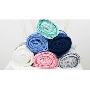 Paturica, Bocioland, Paris, Pentru copii, Moale, Din bambus si bumbac, Cu proprietati de termoreglare, Antialergica si antibacteriana, Dimensiune mare 80 x 100 cm, Pink BYNBOC0288