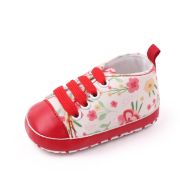 Tenisi albi cu floricele corai chby2278-2-va2