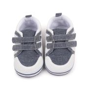 Adidasi pentru bebelusi, gri cu alb csbmh3005-3-va5