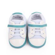 Adidasi sport pentru bebelusi albi cu insertii turcoaz chd2800-1-va4
