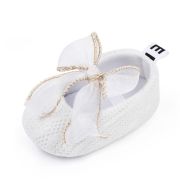 Pantofiori albi cu fundite din organza chd2758-3-va4