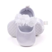 Pantofiori albi satinati cu floricele inserate csbhx3061-2-va5