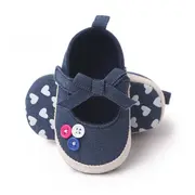 Pantofiori bebelusi, bleumarin cu bulinute albe csbm2327-3-va5