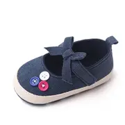 Pantofiori bebelusi, bleumarin cu bulinute albe csbm2327-3-va5