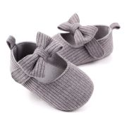 Pantofiori bebelusi, gri cu fundita chd2330-3-va5