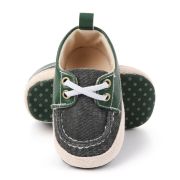Pantofiori din blugi gri petrol cu insertii verzi chd2408-1-va4