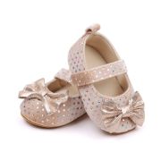 Pantofiori eleganti crem cu paiete pentru fetite csbjz7082-2-va5
