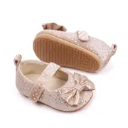 Pantofiori eleganti crem cu paiete pentru fetite csbjz7082-2-va5