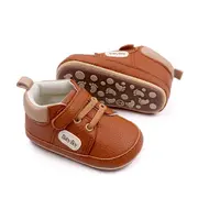 Pantofiori maro pentru baietei - baby boy csbnb3114-4-va5