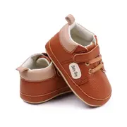Pantofiori maro pentru baietei - baby boy csbnb3114-4-va5