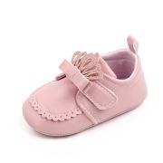 Pantofiori roz pudra cu fundita si coronita chd2789-3-va4