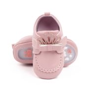 Pantofiori roz pudra cu fundita si coronita chd2789-3-va4