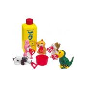 Set baloane de sapun Bubbelix 5 figurine vesele Mini Pustefix Bubble Toys STPX55739 BBJSTPX55739_Animale companie