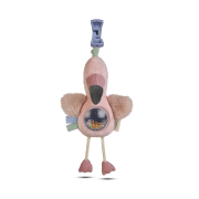 Jucarie Zornaitoare Din Plus, Agatatoare, Design   Jungle Party   Flamingo Pjb21693