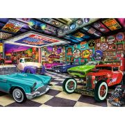 PUZZLE TREFL 1000 PREMIUM PLUS TEA TIME GARAJUL COLECTIONARULUI DE MASINI VIV10845