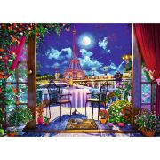 PUZZLE TREFL 1000 PREMIUM PLUS TEA TIME PARISUL IN LUMINA LUNII VIV10843