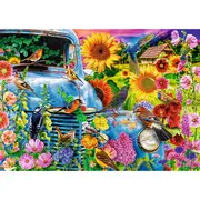 PUZZLE TREFL 1000 PREMIUM PLUS TEA TIME VIATA LA TARA PASARI CANTATOARE VIV10848