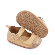 Pantofiori eleganti bebelusi din piele ecologica aurie chd2770-3-va6